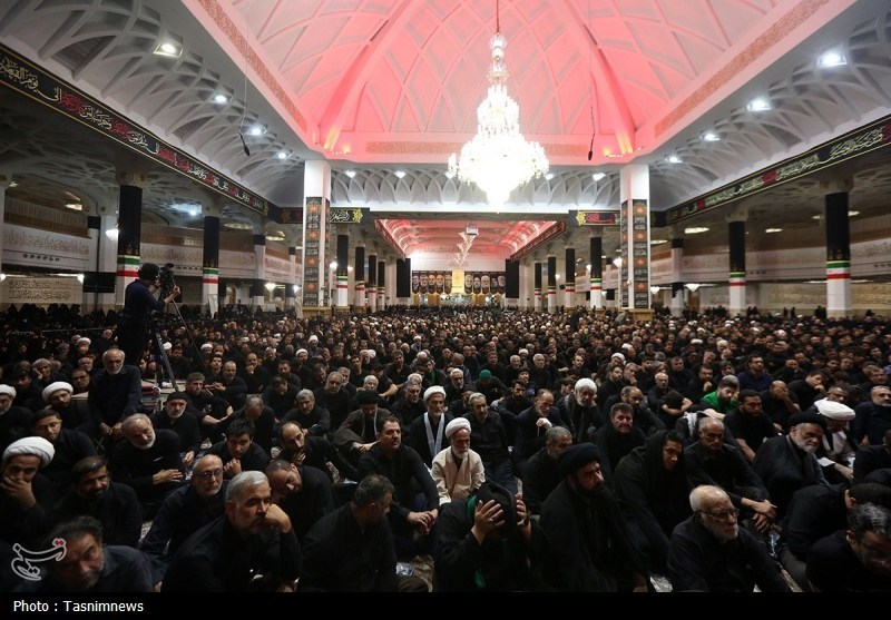 عزاداری شب عاشورا در حرم حضرت معصومه(س)