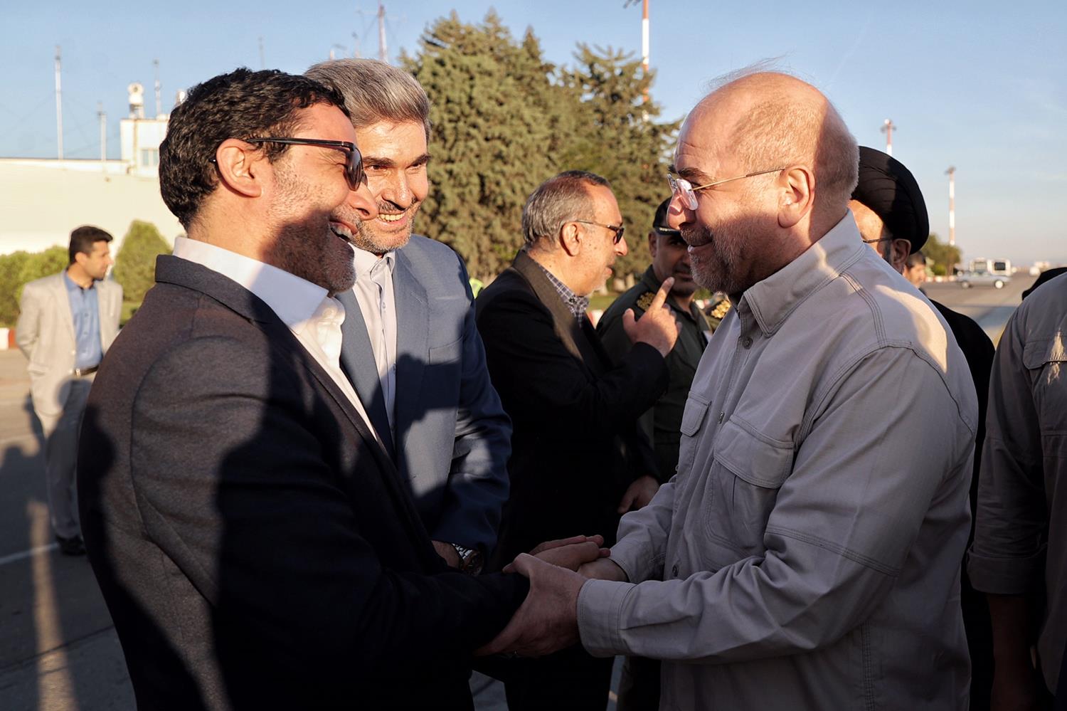 استقبال رسمی از قالیباف در فرودگاه شهید مدنی تبریز