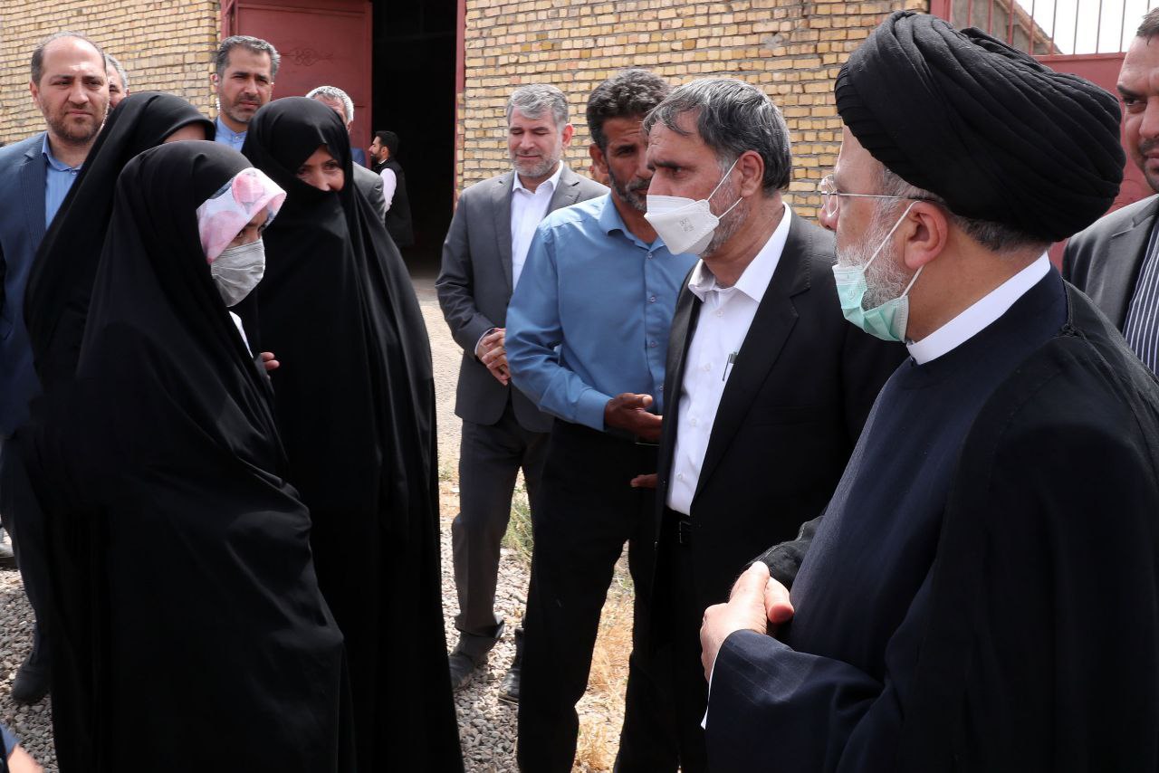 حضور رئیسی در شهرک دامپروری قارلق