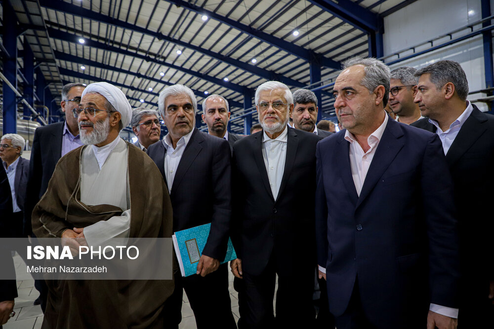 بازدید عارف از خط انتقال آب ارس به تبریز