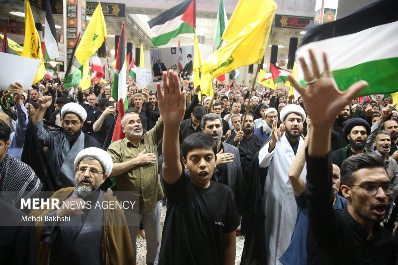 اجتماع مردم قم در محکومیت ترور شهید «اسماعیل هنیه»