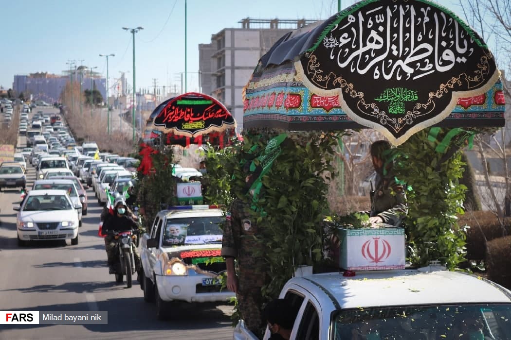 تشییع دو شهید گمنام