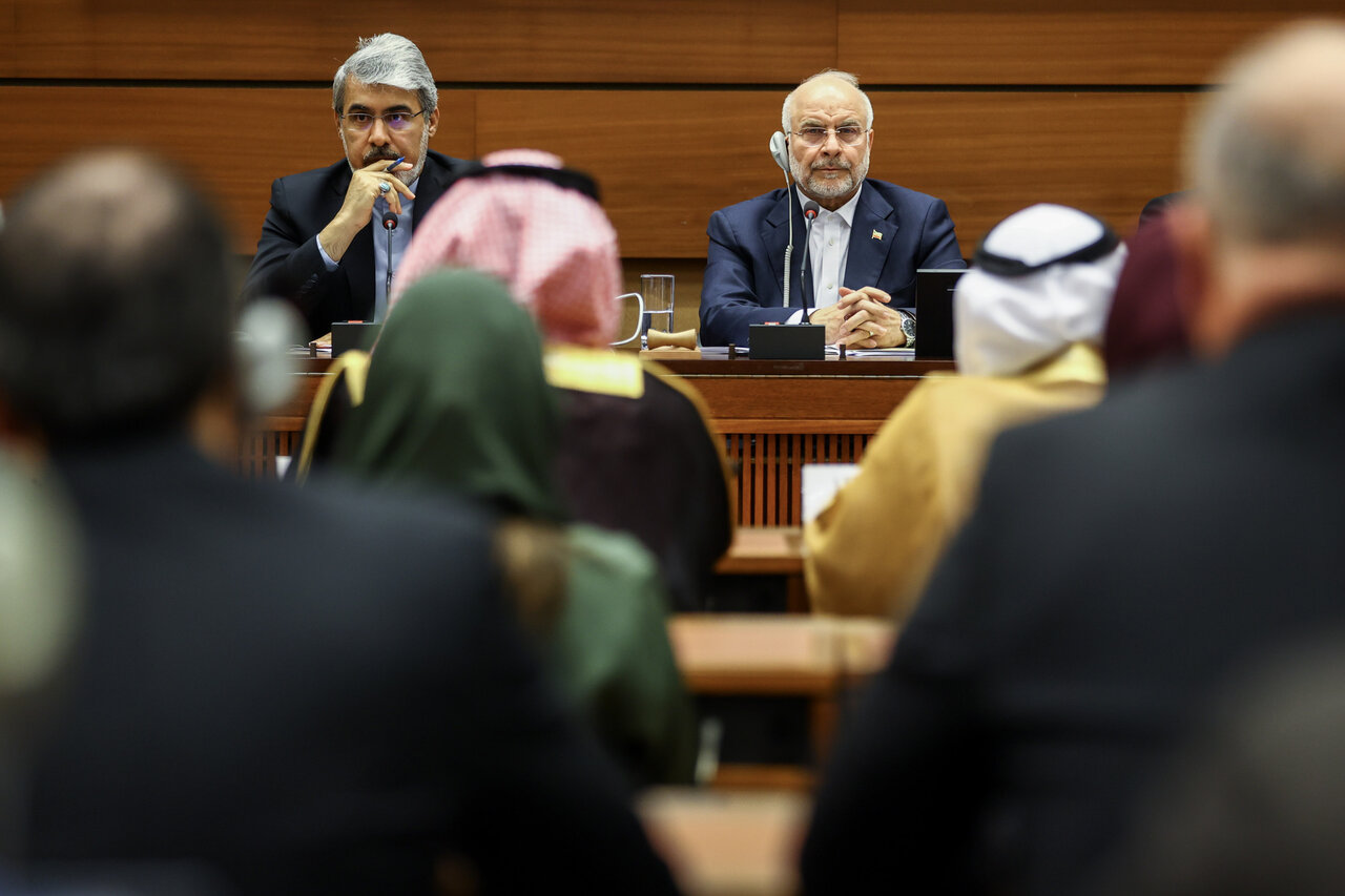 قالیباف در نشست پایبندی به حقوق بین‌الملل در ژنو