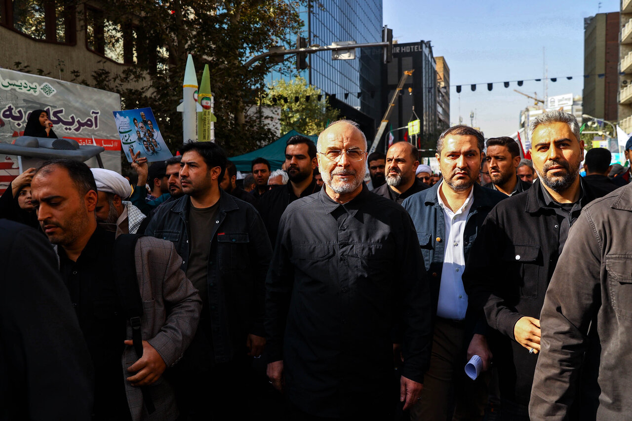 سخنرانی قالیباف در مراسم یوم‌الله ۱۳ آبان