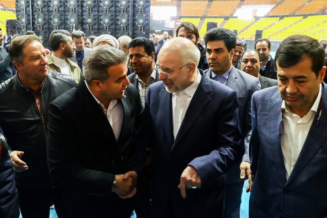  افتتاح خانه کشتی شهدای طرقبه با حضور قالیباف