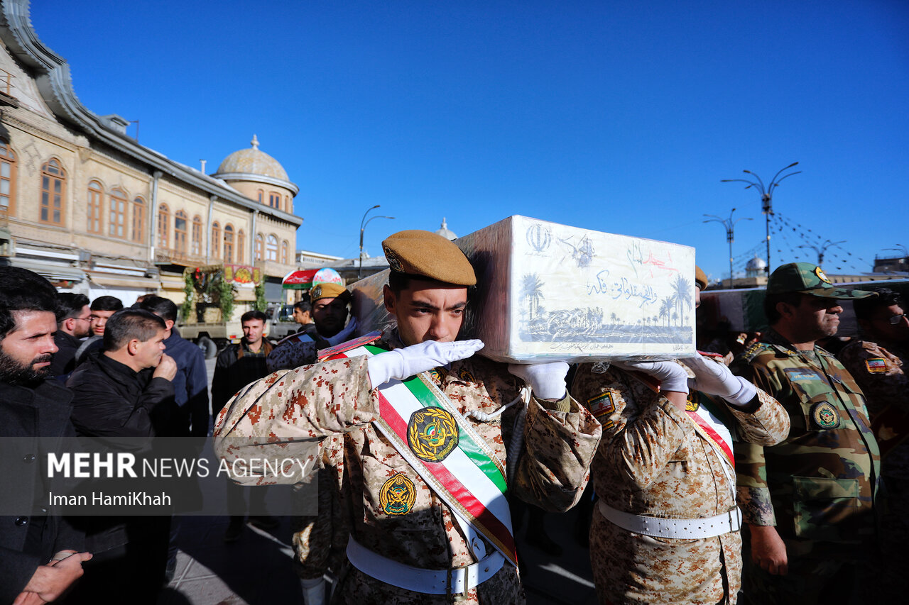 تشییع پیکر مطهر ۳۰۰ شهید گمنام دفاع مقدس در سراسر کشور