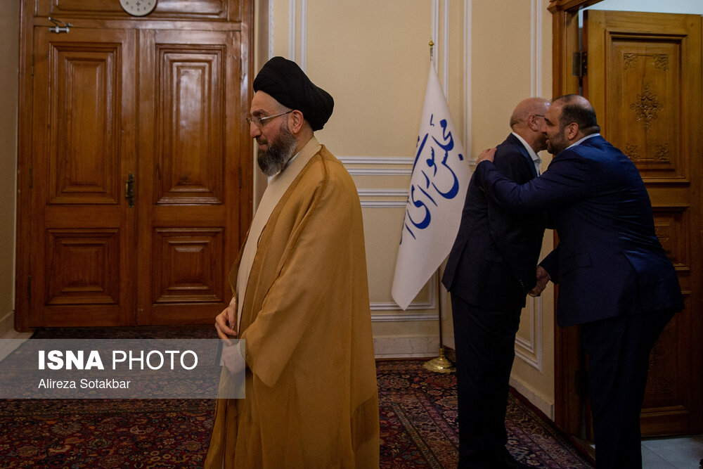 دیدار سیدعمار حکیم با رئیس مجلس