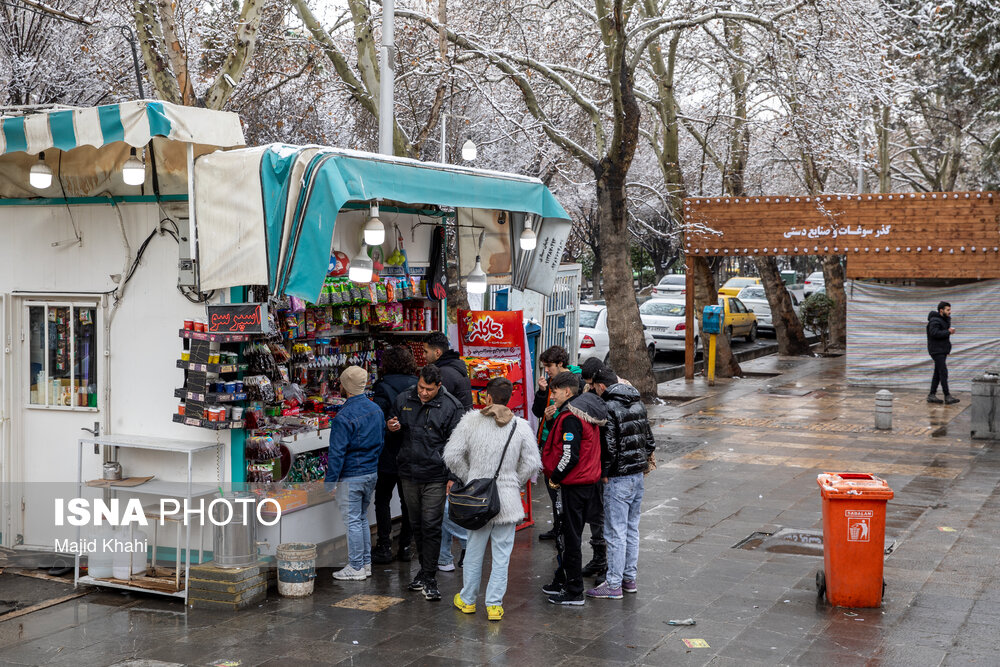 بارش برف در تهران