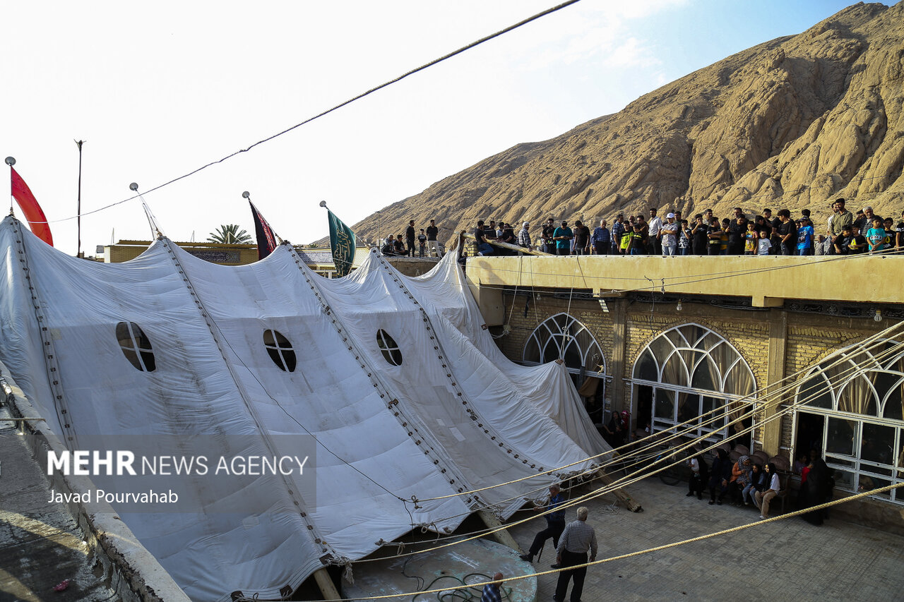خیمه‌ عزای حسینی در زرقان