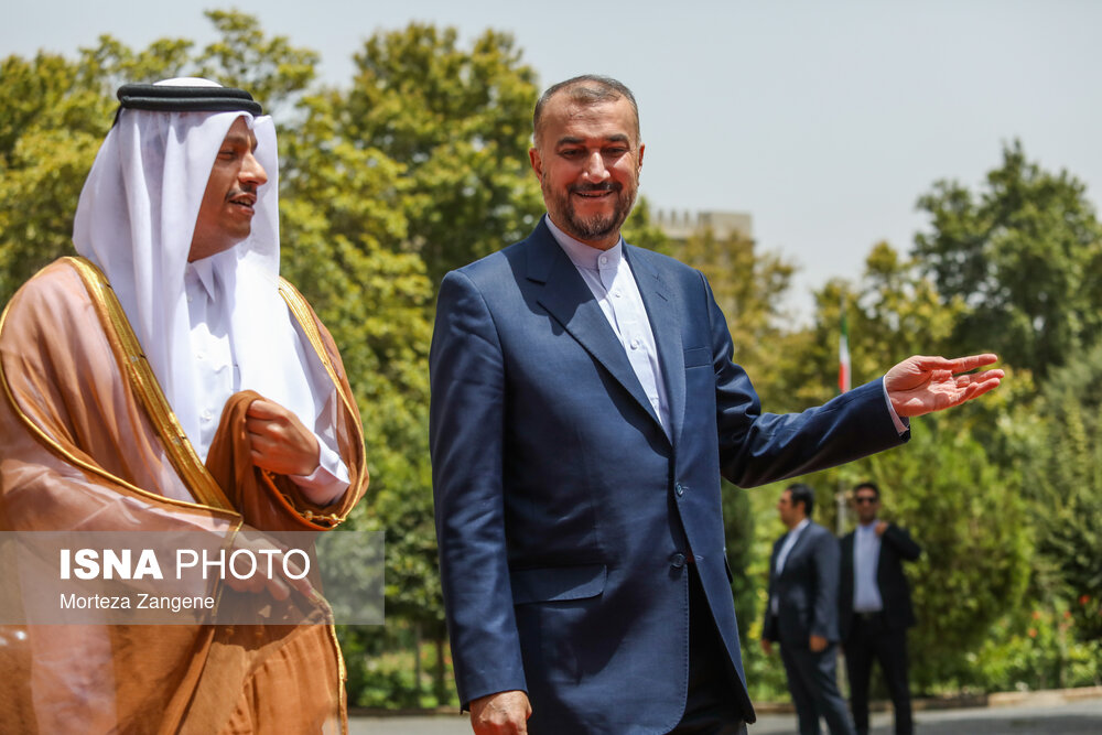 دیدار وزیران خارجه ایران و قطر