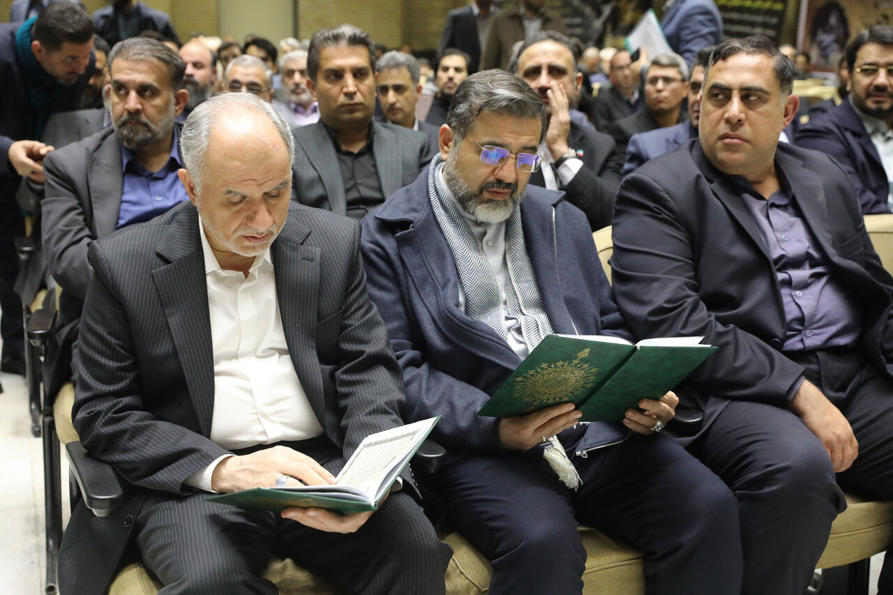 حضور قالیباف در مراسم ختم همسر و فرزندان معاون رئیس جمهور