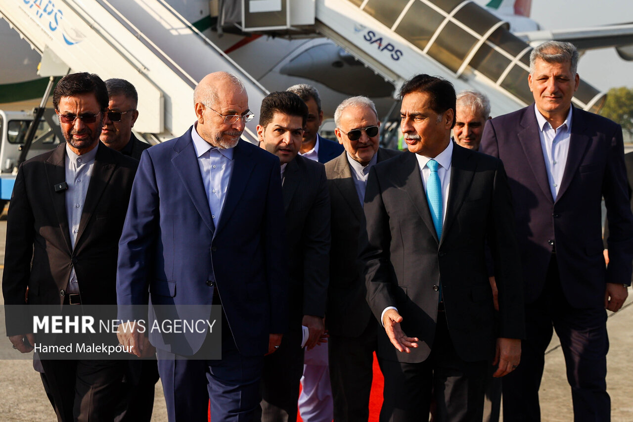 اولین روز سفر رئیس مجلس به پاکستان