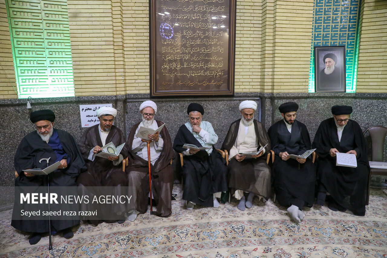 مجلس ترحیم همسر آیت الله سیستانی در تهران