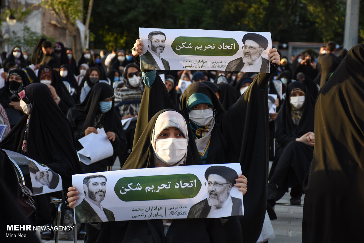 سعید محمد در اجتماع حامیان رئیسی در تبریز