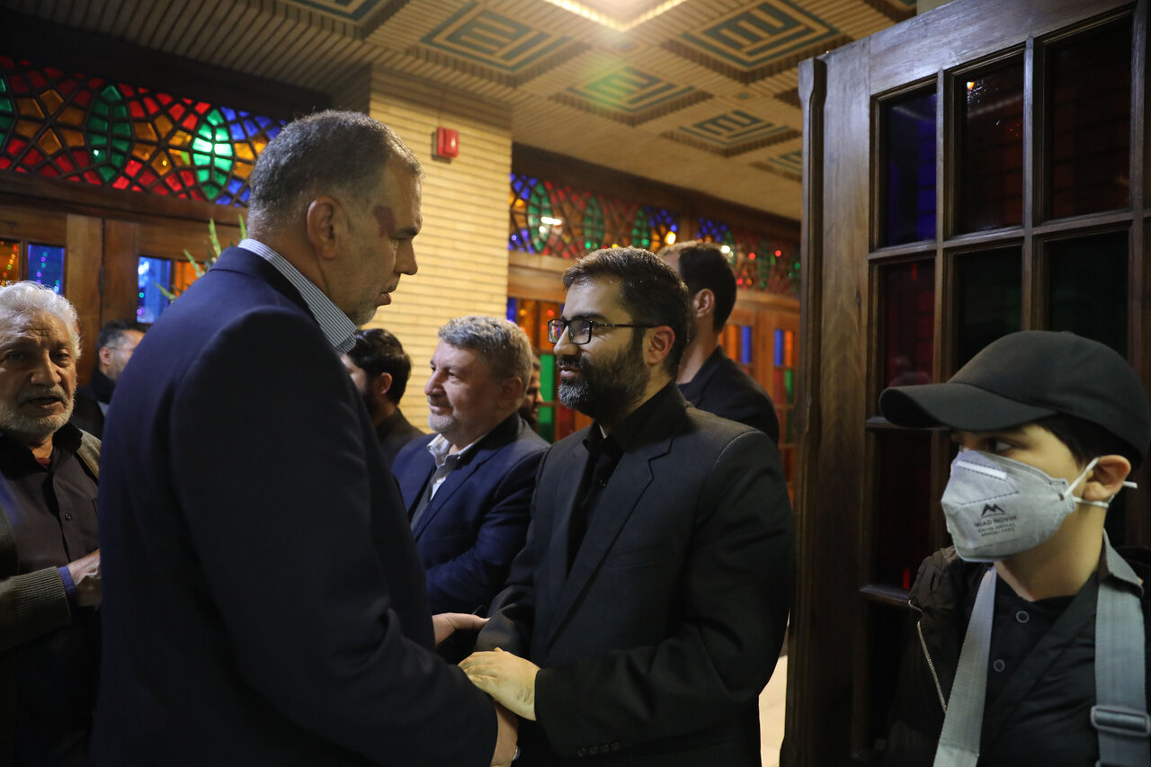 حضور قالیباف در مراسم ختم همسر و فرزندان معاون رئیس جمهور