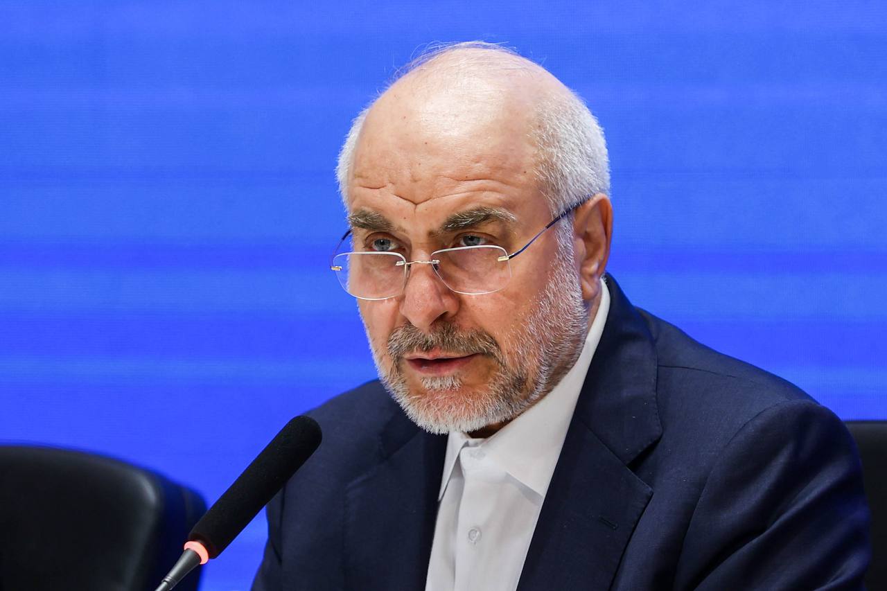 سخنرانی قالیباف در مراسم افتتاحیه نشست  (APA)