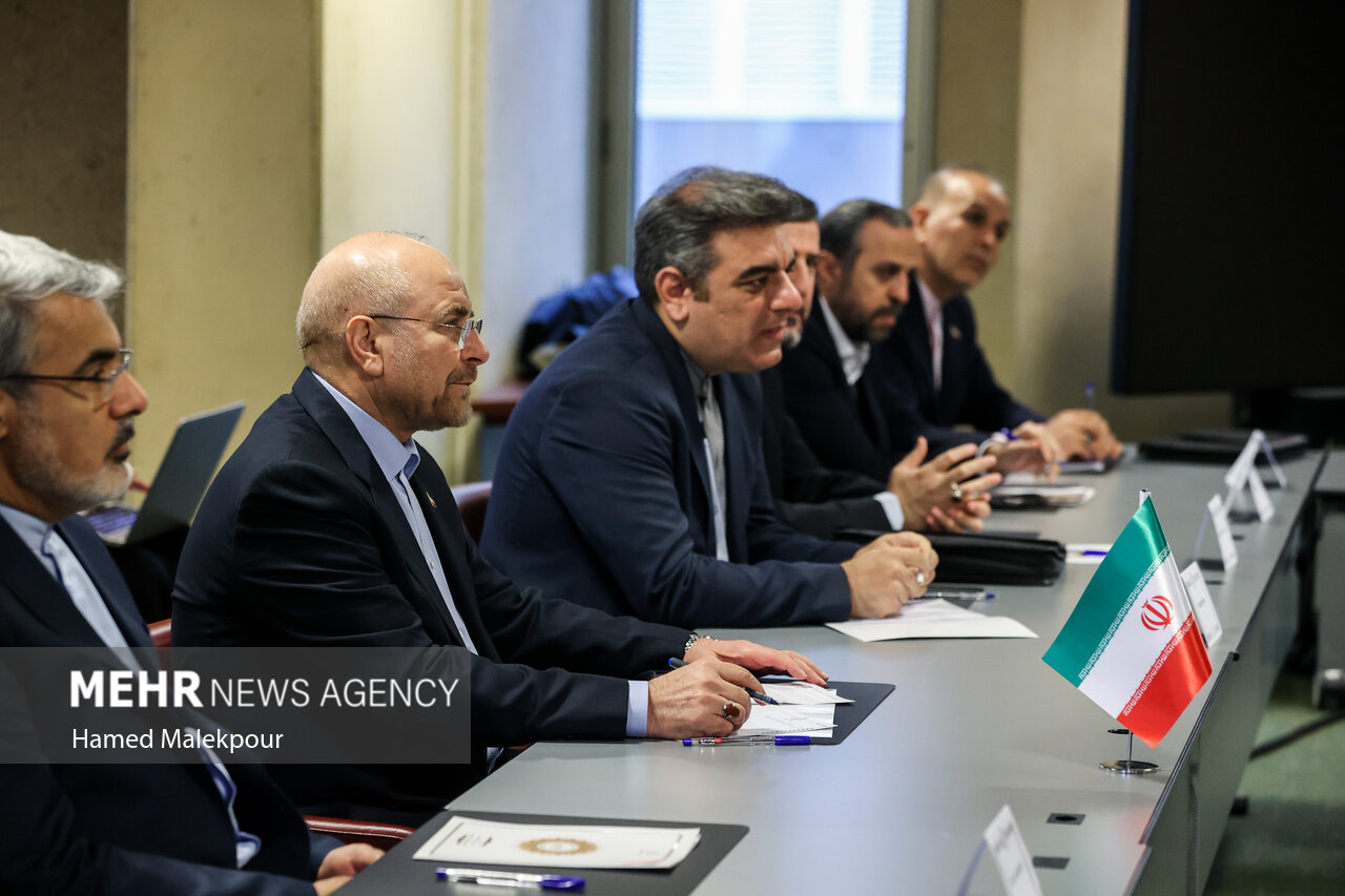 دومین روز سفر رئیس مجلس به ژنو