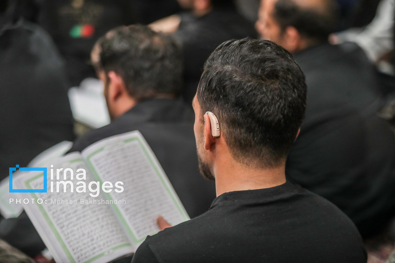 مراسم احیا ویژه ناشنوایان در حرم مطهر رضوی