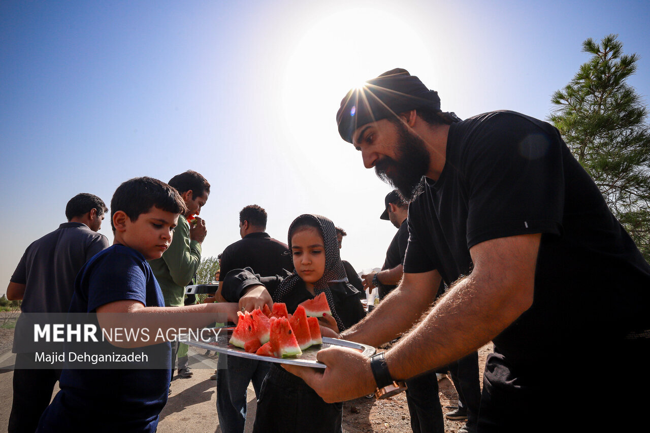 مراسم جاماندگان اربعین در استان‌ها
