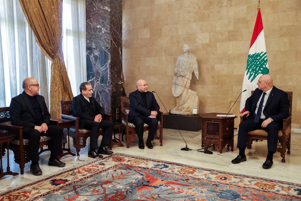  دیدار جوزف عون  و محمدباقر قالیباف  - بیروت