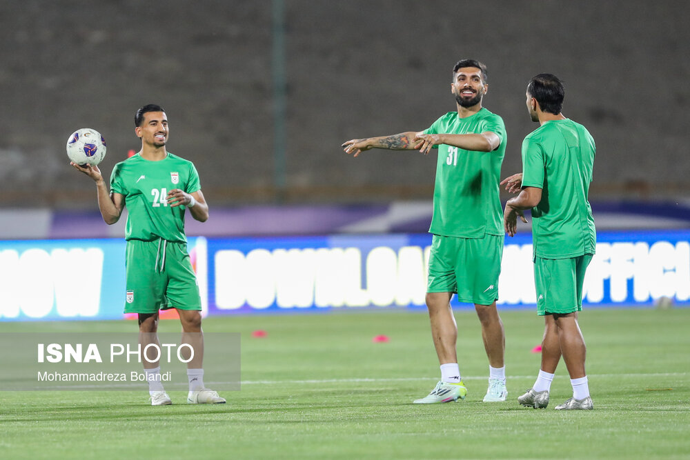 تمرین تیم ملی فوتبال ایران