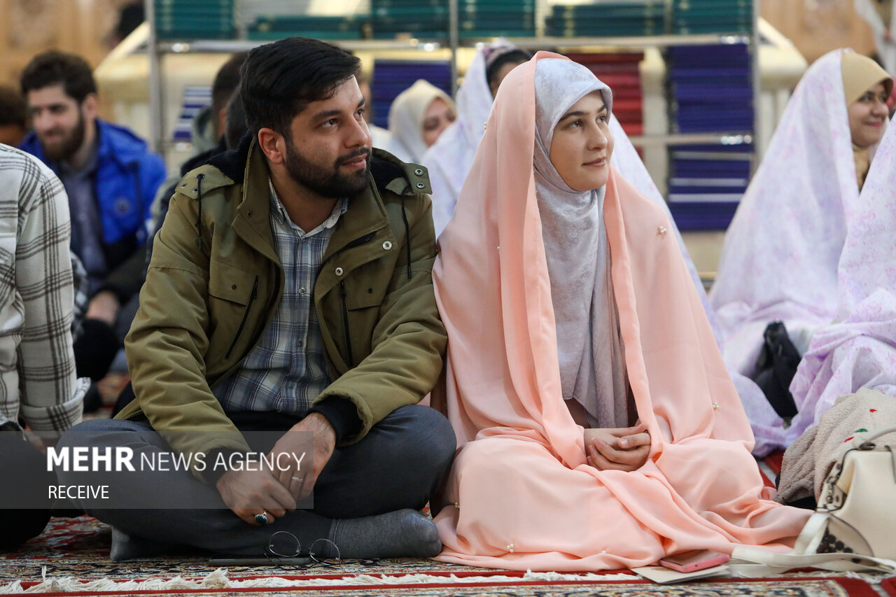 مراسم ازدواج دانشجویی در حرم مطهر امام رضا (ع)
