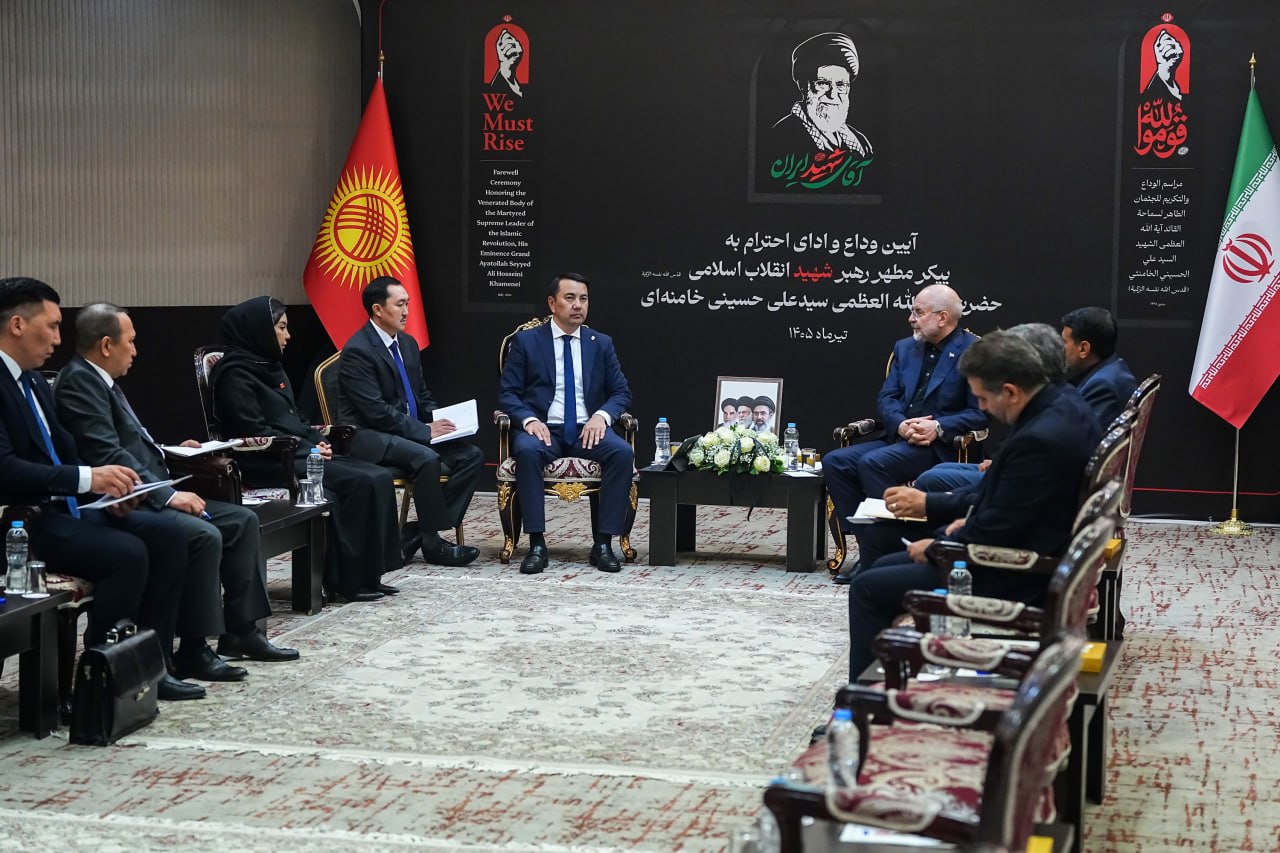 دیدار مارلن مامتعلیف رئیس مجلس قرقیزستان با قالیباف