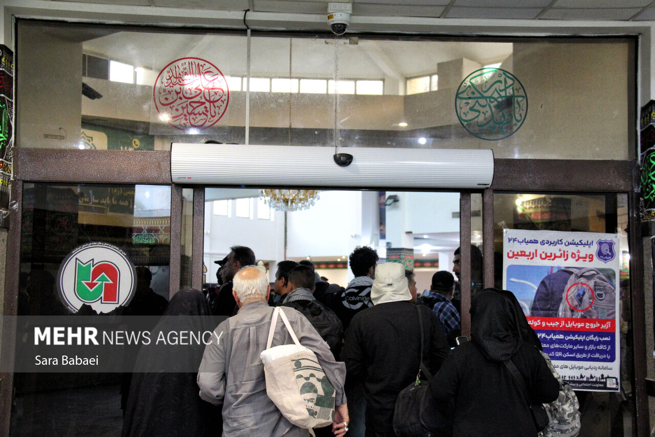 تردد زائران اربعین حسینی از مرز خسروی