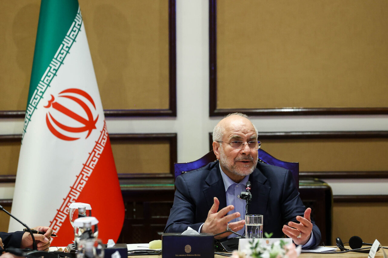 نشست اعضای فدراسیون اتاق‌های بازرگانی پاکستان با  قالیباف 