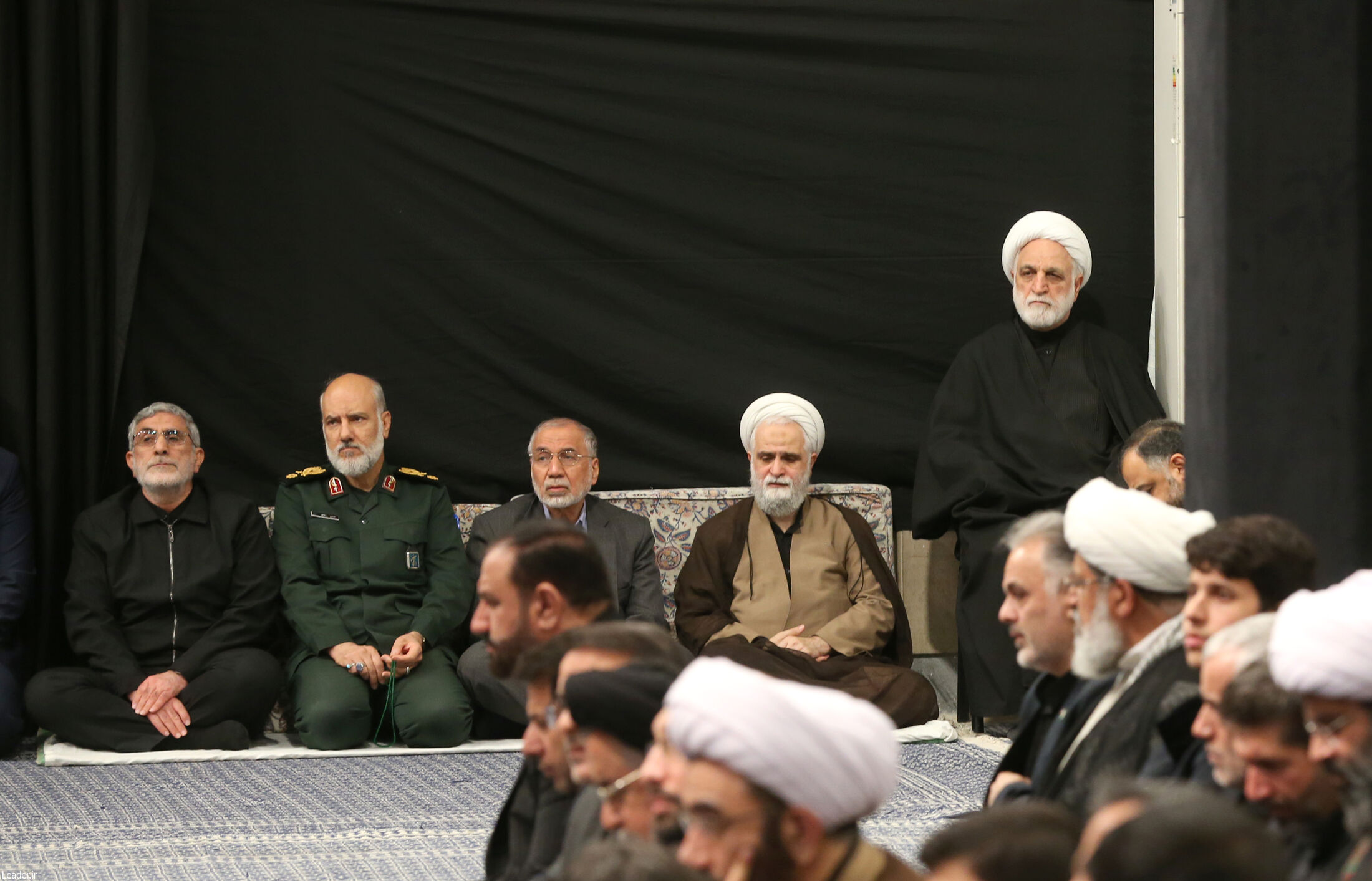 آخرین شب مراسم عزاداری حضرت فاطمه‌ در حسینیه امام خمینی