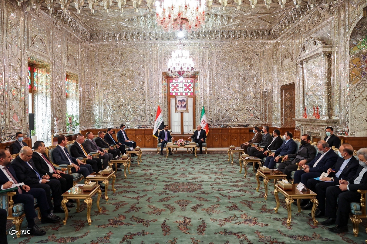 دیدار روسای مجلس ایران و عراق
