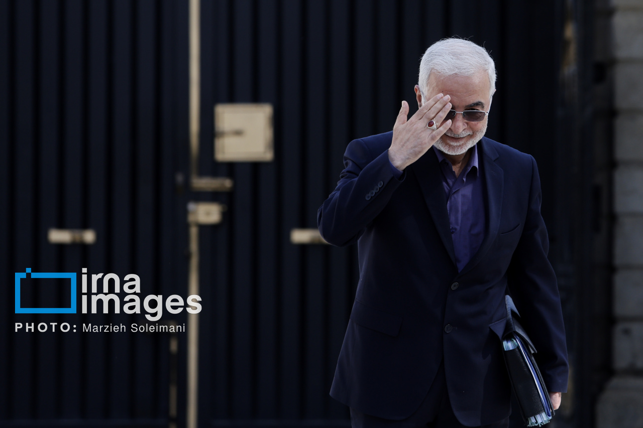 حضور پزشکیان در حیاط دولت