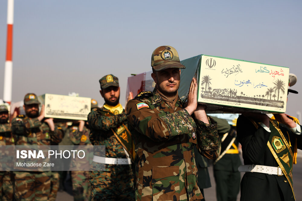 آیین استقبال از پیکرهای مطهر شهدای گمنام - مشهد