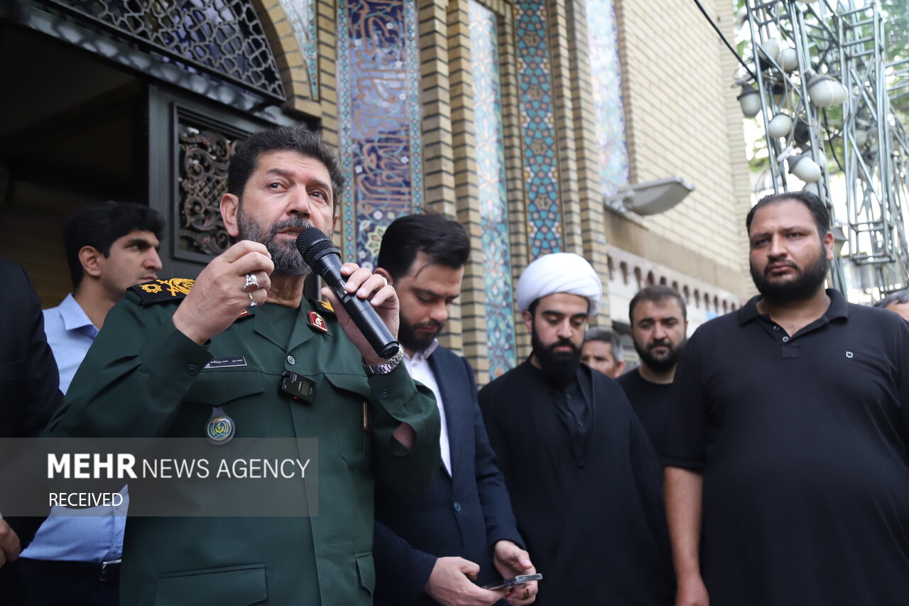 مراسم تشییع شهید رشاد طریقت منفرد