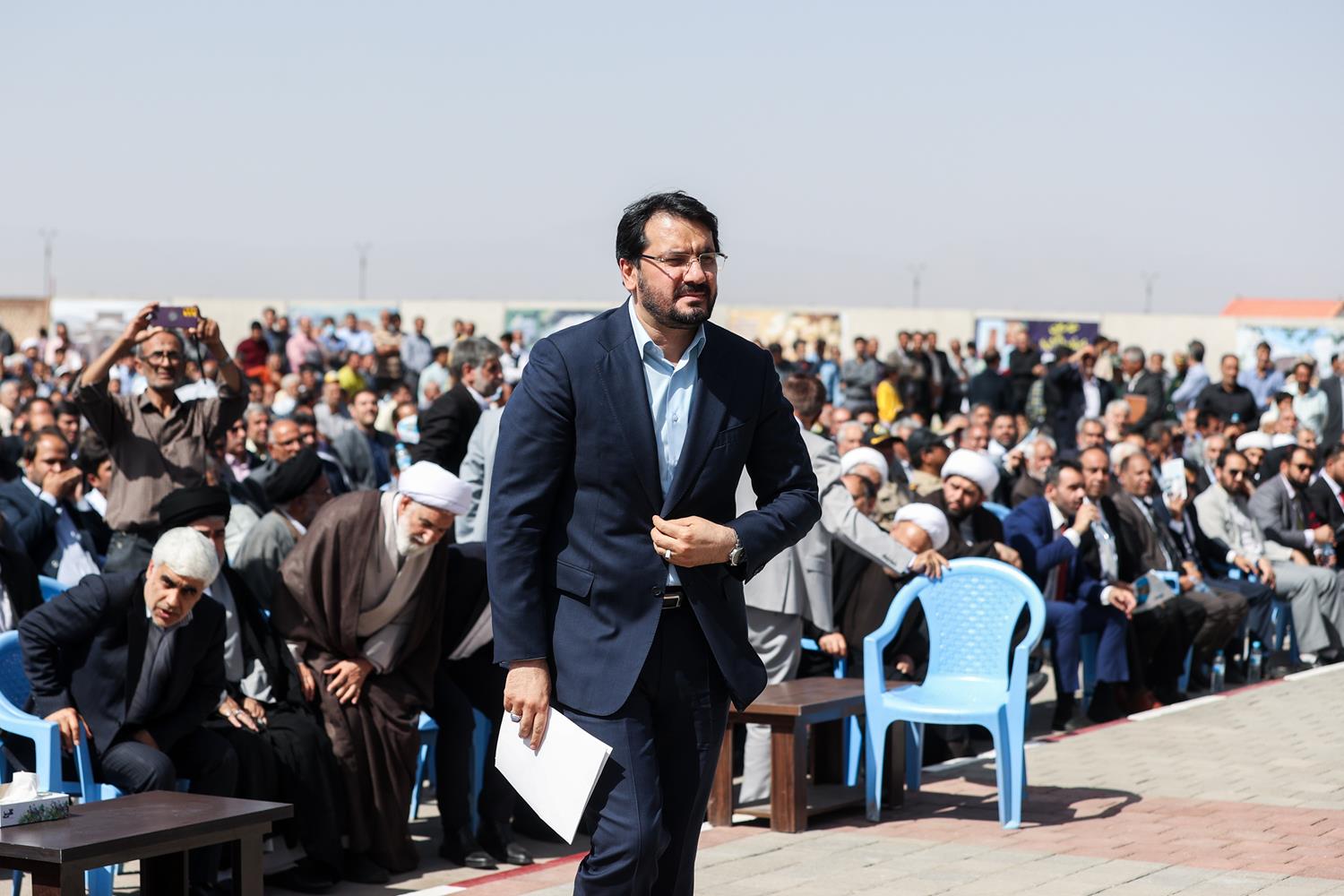 مراسم افتتاح فرودگاه شهدای گناباد