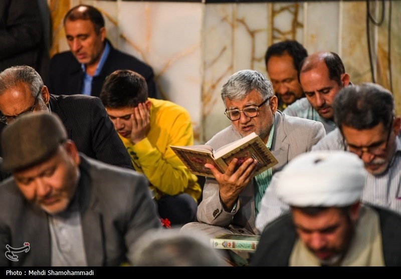 آیین جزء خوانی قرآن کریم در حرم مطهر حضرت عبدالعظیم حسنی (ع) 