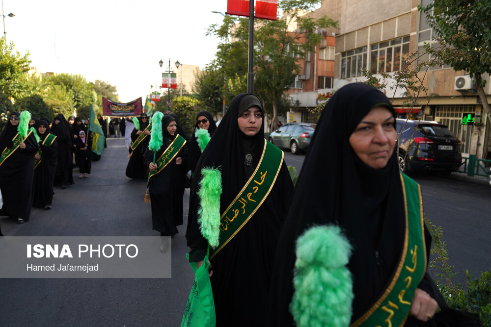 دسته‌های عزاداری و تجمع امام رضایی‌ها در تهران