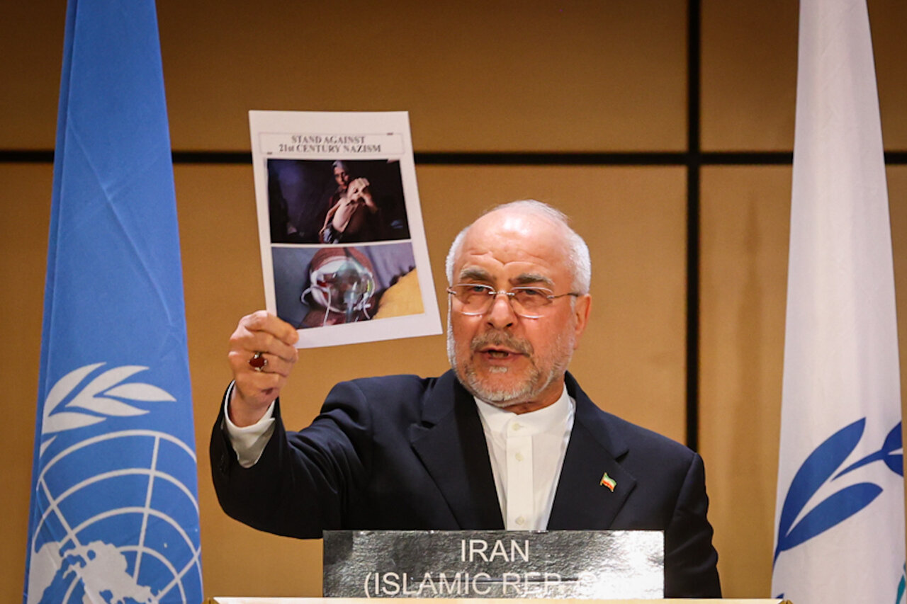 سخنرانی قالیباف در ششمین کنفرانس رؤسای مجالس جهان