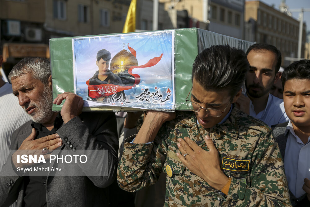 تشییع پیکر مطهر شهید مدافع حرم محمد صابر امیری