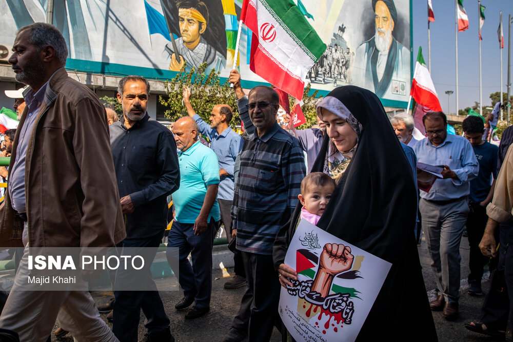 راهپیمایی حمایت از مردم غزه - تهران