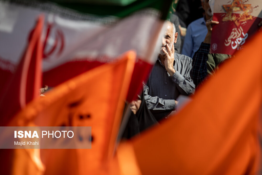 راهپیمایی حمایت از مردم غزه - تهران