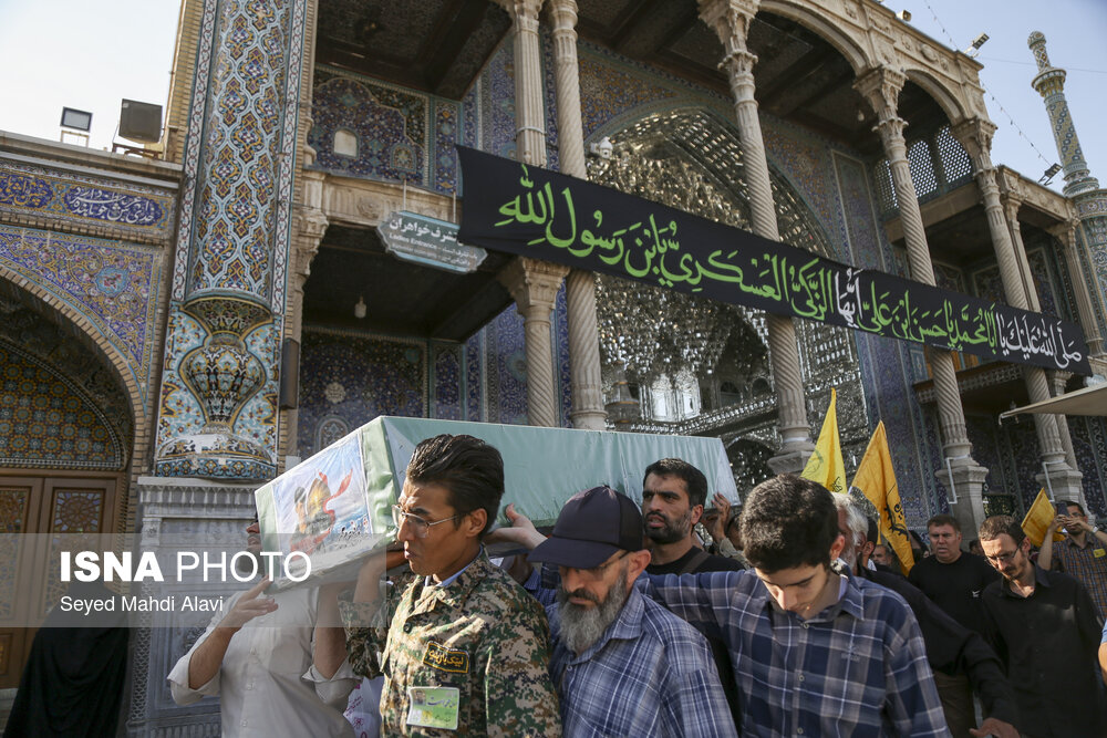 تشییع پیکر مطهر شهید مدافع حرم محمد صابر امیری