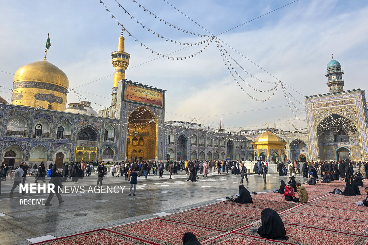 کتیبه‌های ولادت حضرت زهرا (س) در حرم مطهر رضوی