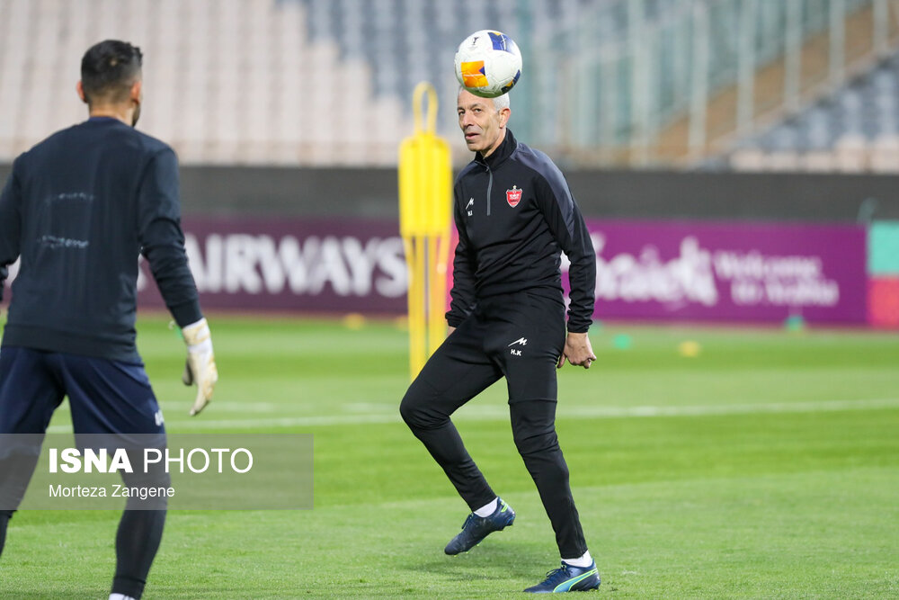 تمرین تیم پرسپولیس پیش از بازی با النصر