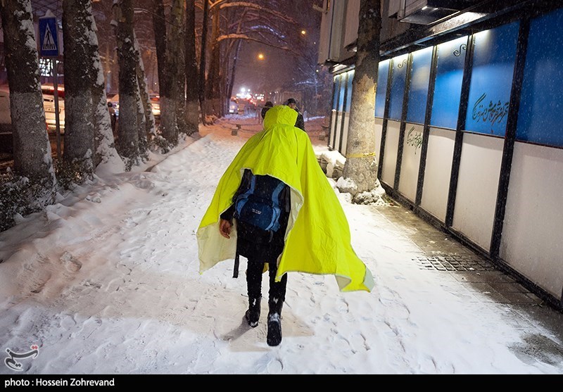  بارش برف شبانه در تهران
