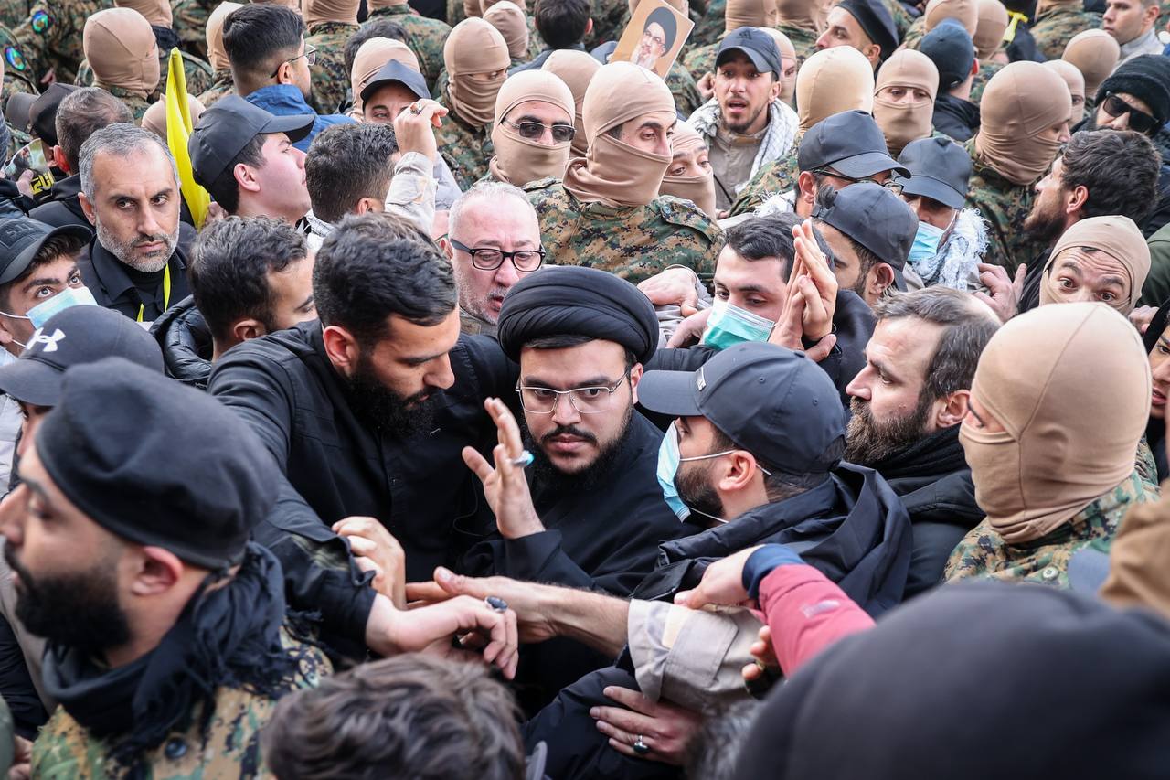 حضور قالیباف در مراسم تشییع پیکر رهبران شهید مقاومت