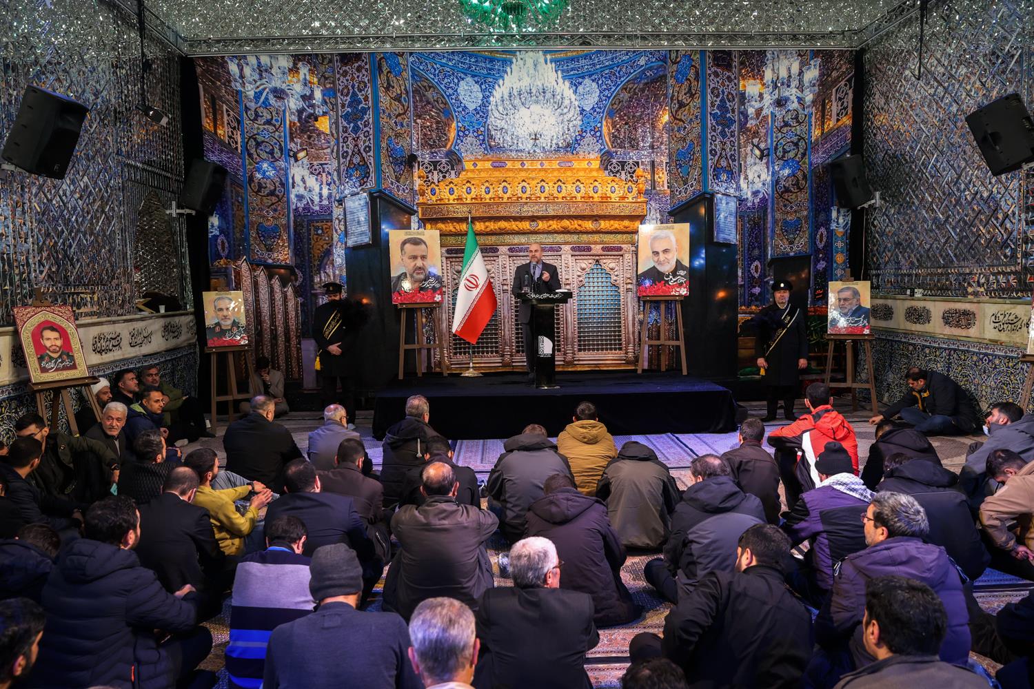 مراسم بزرگداشت چهلمین روز شهادت شهید سیدرضی موسوی با حضور قالیباف