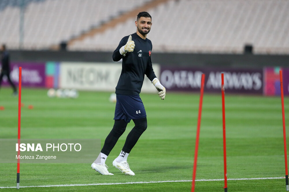 تمرین تیم پرسپولیس پیش از بازی با النصر