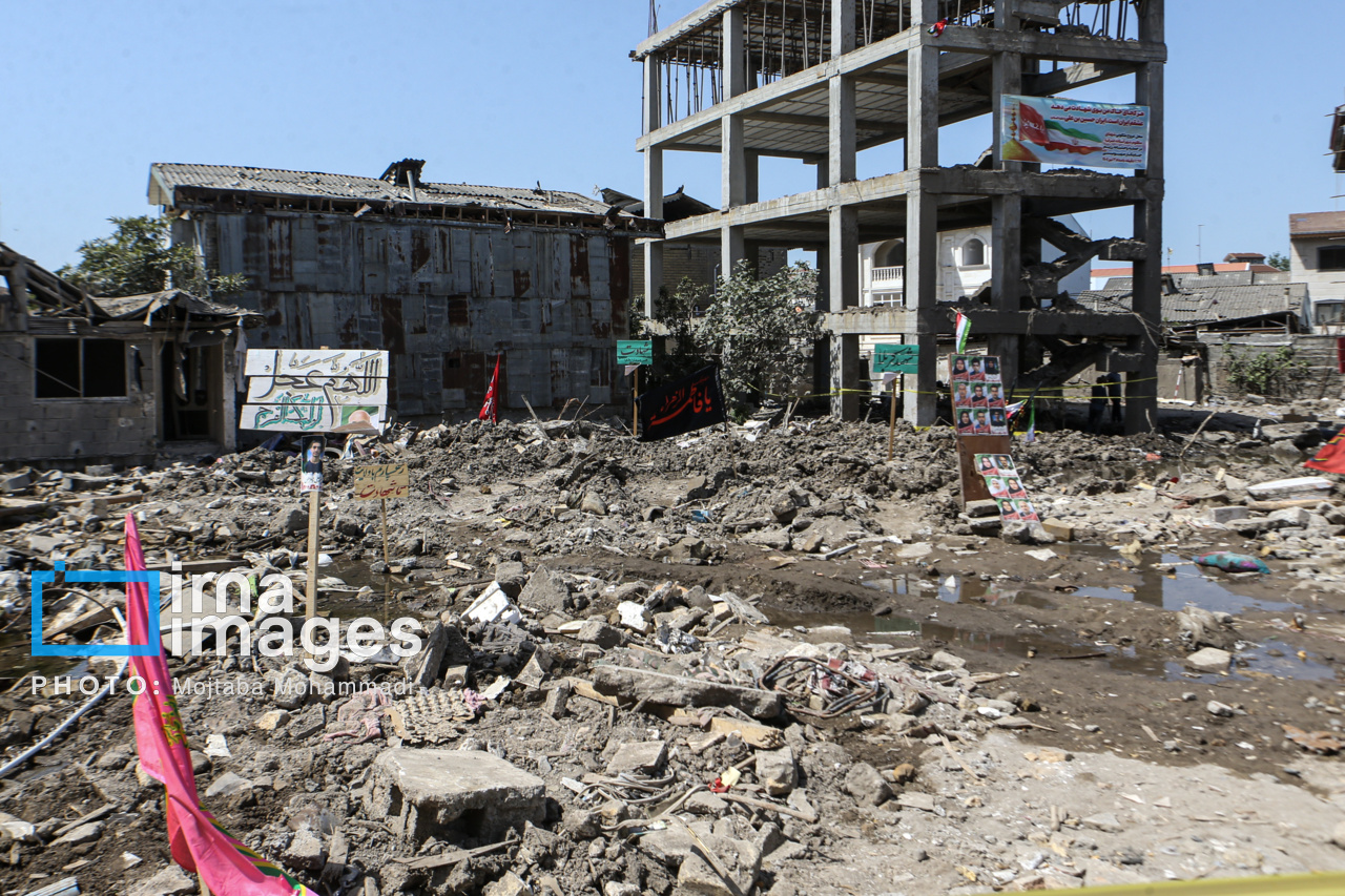 محل حمله رژیم صهیونیستی در آستانه اشرفیه