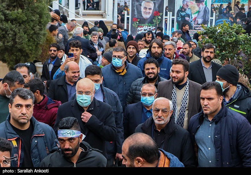 حضور رئیس مجلس بر سر مزار شهید قاسم سلیمانی